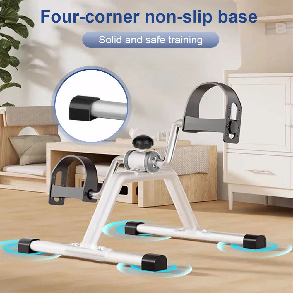 Folding Portable Arm Leg Exercise Bike with Adjustable Resistance Under Desk Bike Cycle Pedal Exerciser for Home Exercise
