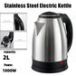 Travel Electric Kettle Tea Coffee 2L Stainless Steel Portable Water Boiler Pot For Hotel Family Trip Kitchen Smart Kettle Pot