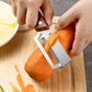 Stainless Steel Peeler With Wooden Handle For Peeling And Slicing Fruits And Vegetables Durable And Smooth Operation