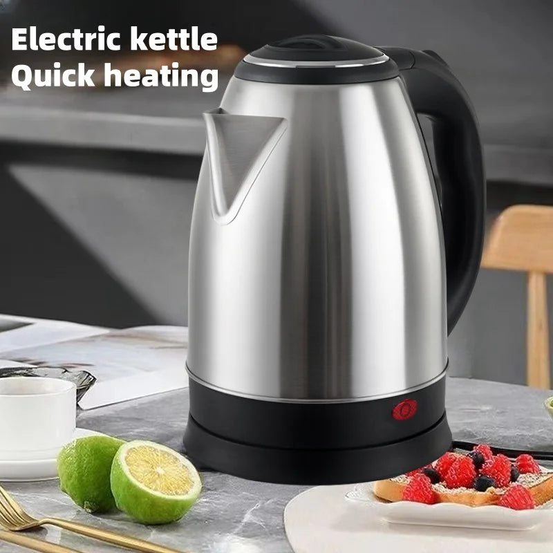 Travel Electric Kettle Tea Coffee 2L Stainless Steel Portable Water Boiler Pot For Hotel Family Trip Kitchen Smart Kettle Pot